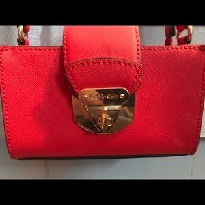 Genuine leather Calvin Klein bag
